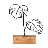 Decoratief object in bladstijl
