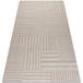 Osta Tapis En Laine Textura 488.10.la111 Osta - Lignes, Cadre Géométrique Structurel Gris / Beige Beige 120x170 cm