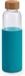 Merkloos / Sans marque Stricker Europe Waterfles - glas - blauwe siliconen hoes - 600 ml - BPA-vrij - vaatwasserbestendig
