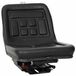 vidaXL Tractorzadel met schorsing Zwart 39,5 x 52 x 43 cm Staal en PVC