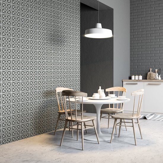 Ambiance Sticker Zelfklevende tegelmuurstickers voor keuken en badkamer - 60 Klara Azulejos tegelstickers - 60 stickers 15x15cm