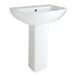 Hudson Reed Lavabo sur colonne moderne - 60 x 80 cm - WC & Toilettes - 1 trou - Hudson Reed Dalton