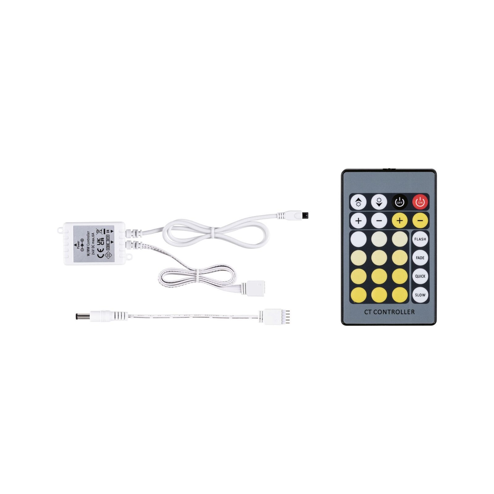 Paulmann MaxLED Controller Tunable White inkl. IR-Remote DC 24V max. 144W Wit