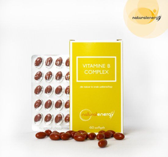 Natural Energy Vitamine B Complex | 60 Softgels | Energie & Vermoeidheid | Labophar