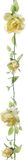 Louis Maes kunstplant bloemenslinger Rozen - geel/groen - 225 cm - kunstbloemen