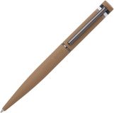 Hugo Boss Loop Iconic HSG3524X balpen messing rubber camel lengte 14,6 cm stiftkleur: blauw