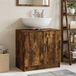 Maison Exclusive Meuble vasque UTRECHT, chêne fumé, 59,5 x 31,5 x 59 cm