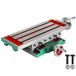 VEVOR Freestafel 17.7 × 6.7 Inch Compound Slide Frezen Tafel Multifunctionele Werktafel Cross Freesmachine Compound 2 Axis 4 Manieren voor Alle Boor Stands Bench Boren Freesmachine