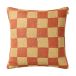 Chhatwal & Jonsson Housse de coussin Buffalo Check Khaki-apricot orange, 50x50 cm