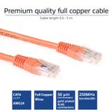 ACT Oranje 0,5 meter U/UTP CAT6 patchkabel met RJ45 connectoren