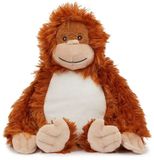 IMBRETEX SAS Mini knuffel Mumbles singe orange 26 cm