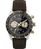 Timex Waterbury Heritage Herenhorloge, chronograaf, kwarts, bruin, armband