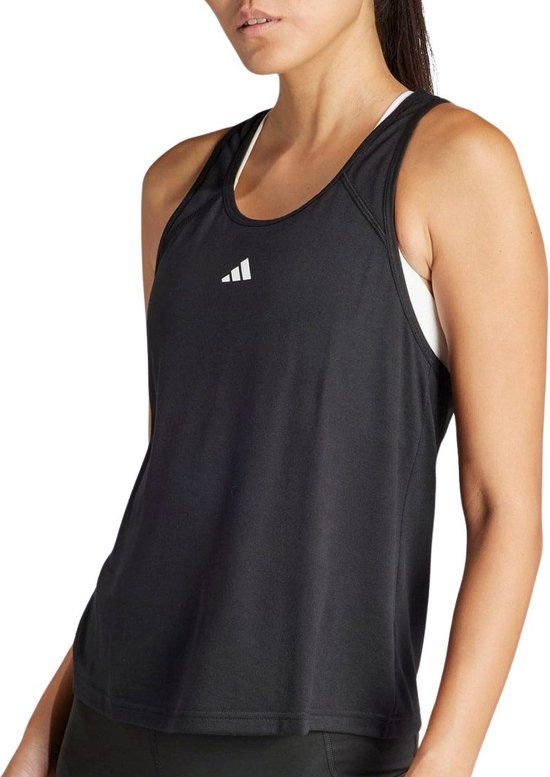 adidas Train Essentials Minimal Sportshirt Vrouwen - Zwart - Maat M