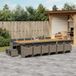 Maison Exclusive - Salon de jardin 17 pièces avec coussins gris en polyrotin