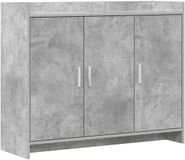 vidaXL Dressoir Betongrijs 98,5 x 33 x 80 cm Bewerkt hout