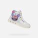 GEOX SKYLIN MEISJES Sneakers - WIT/MULTIKLEUR - Maat 33