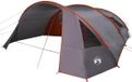 vidaXL Tente tunnel pour 6 personnes Gris et Orange