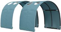 vidaXL - Bed Tunnel - 2 Stuks - Lichtblauw - Polyester