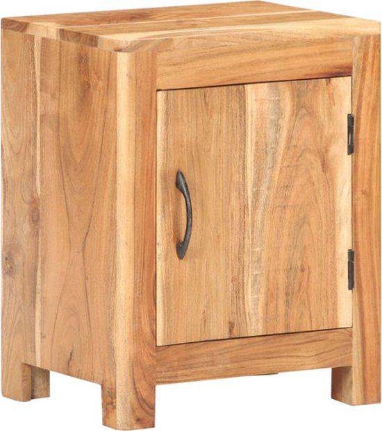 vidaXL Nachtkastje 40x30x50 cm Massief Acaciahout Bruin