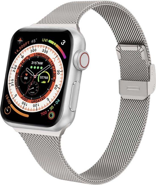 iMoshion Milanees vouwband Apple Watch Bandje - 38/40/41 mm - Sterrenlicht