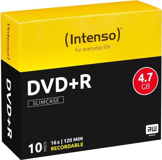 Intenso DVD+R 4.7 GB 16x - Lege dvd's