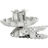 Creativ e 559370 Clip on Kaarsenhouder, verzilverd, 40 mm Diameter, 8 stuks