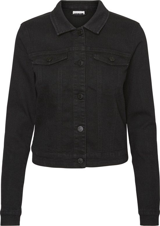 Noisy May NMDEBRA L/S BLACK DENIM JACKET NOOS Women's Jacket - Size XS