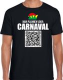 Bellatio Decorations Carnaval QR code shirt mijn plannen voor carnaval / Limburg heren zwart - Carnaval kleding / outfit XXL