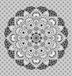Miracle Home Mandala/Pareo Multi 306, 100% Katoen, Zwart, 210 x 240 cm