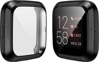 Strap-it TPU case - zwart bescherm hoesje geschikt voor Fitbit Versa 2
