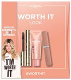 L'Oréal Paris Germany's Next Topmodel Make-upset Worth It Look met Panorama Mascara, Lumi Glotion Highlighter en Infaillible Matte Resistance Nude lippenstift