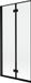Mexen Mist paroi de douche double gauche 90 x 150 cm, cadre noir, noir
