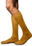 FALKE No. 13 Finest Piuma Cotton kniekousen heren geel - maat 43-44