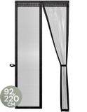 O'DADDY® Deurgordijn Deluxe FIBER - Magnetisch Vliegengordijn - Zwart - 92x220 cm