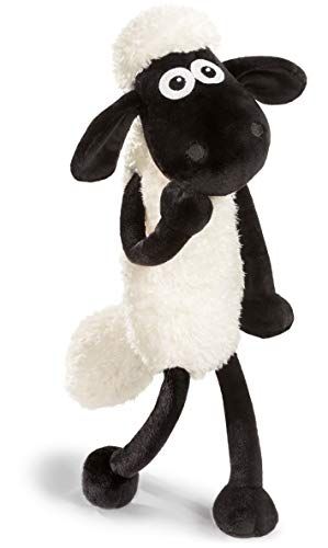 NICI Shaun het Schaap Knuffel 25cm, zwart-wit