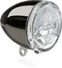 AXA 606 Steady Auto Phare de vélo – LED Phare avant – 15 Lux – Dynamo – Capteur de lumière Auto On – Clear Lens Technology – Faisceau lumineux de 35 m – Visibilité de 2.250 m – Chrome Rétro