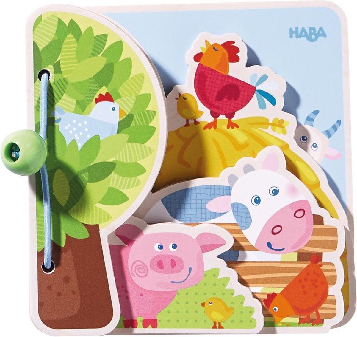 Haba Babyboek Boerderijvrienden - Multicolor - Hout