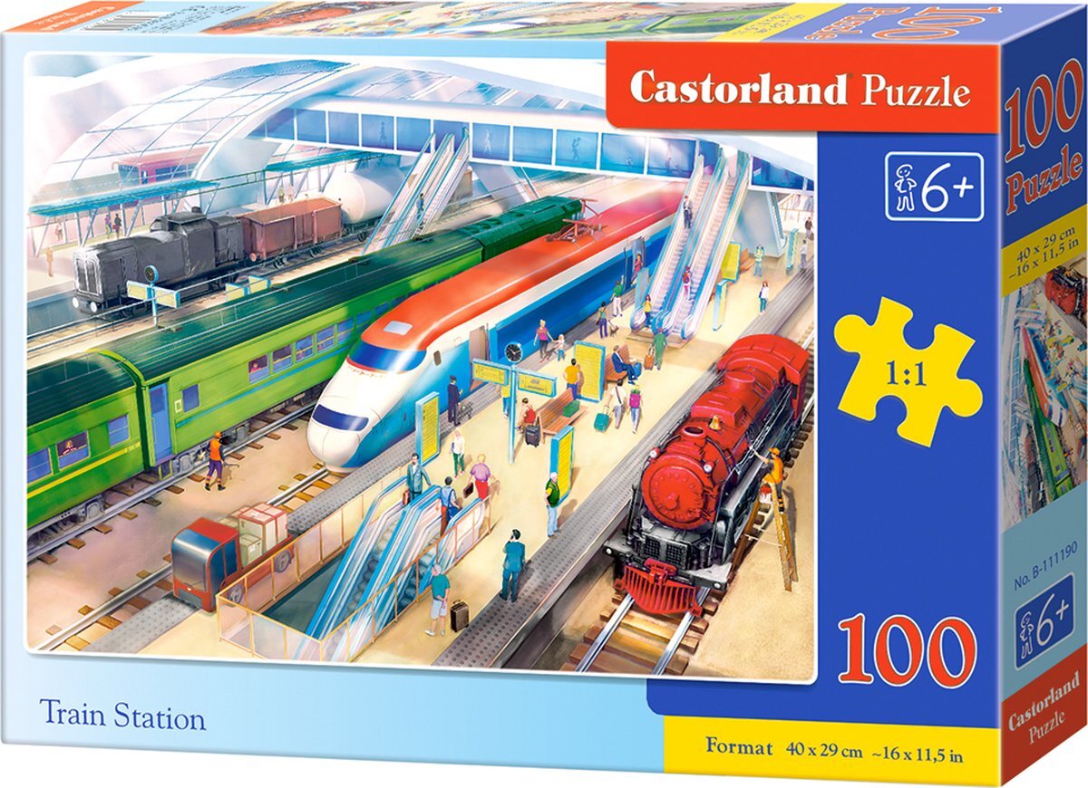 Castorland Train Station - 100pcs