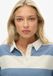 Superdry Athletic Essentials Gestreept Rugby Shirt Dames Lange Mouwen Oceaanblauw/Ecru streep Katoen