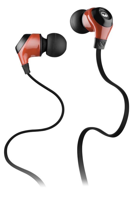 Monster MobileTalk In-Ear Headphones Cherry Red with ControlTalk rood