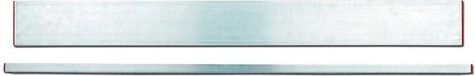 Stabila AL Licht metalen rechthoekig profiel met plastic eindkappen, Profiel cross-section: 18 x 95 mm 100cm, Zilver