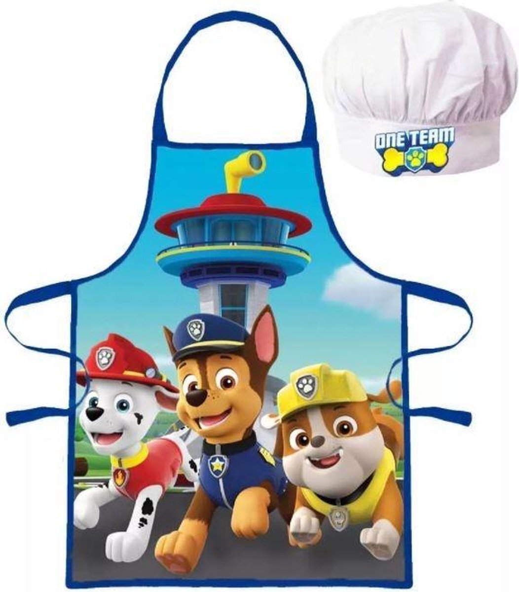 PAW Patrol schort met koks muts 3-8 jaar