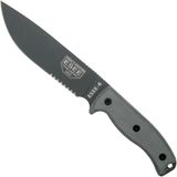 ESEE Model 6 Tactical Gunsmoke, grey handle 6S-TG met zwarte schede + riemclip