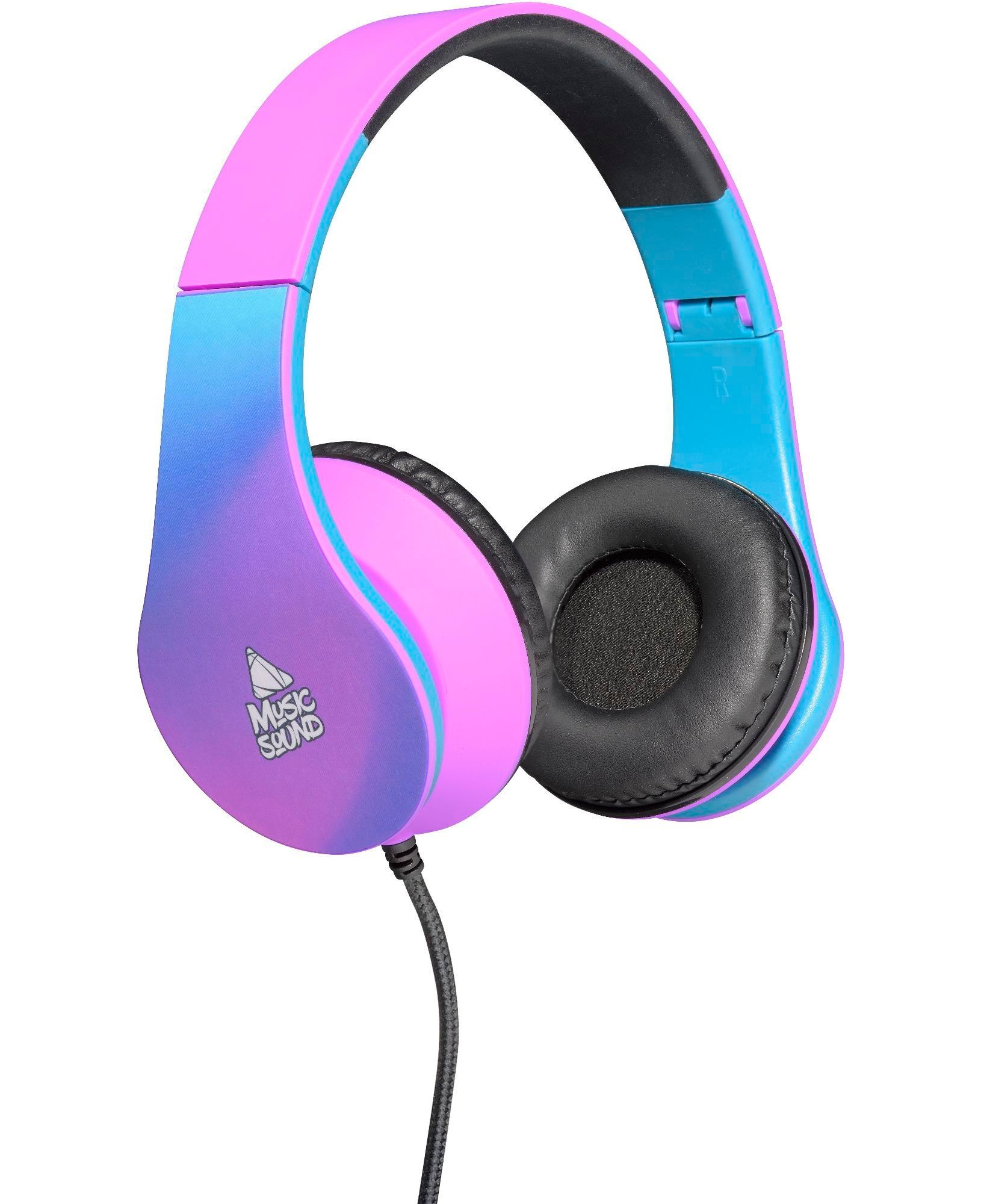 CellularLine MUSICSOUNDFAN2019 - Over-Ear Headphones - Black/Blue/Purple