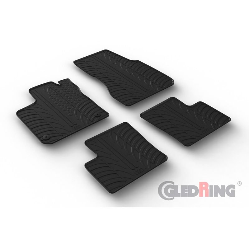 Rubbermatten voor Renault Twingo E-Tech 2020- (T-profiel 4-delig + clips)