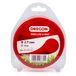 Oregon String trimmerlijn, vervangende nylon grastrimmerdraad voor grastrimmers en bosmaaiers, doe-het-zelf en tuinieren, universele pasvorm, alle doeleinden, rond koord, 2,7 mm x 15 m spoel, rood