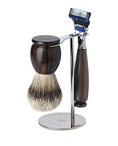 Acca Kappa scheerkwast & scheerapparaat Gillette Fusion hout ebbenhout 300 g