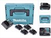 Makita Power Source Kit 4x BL 1021 B accu 12 V max. 2,0 Ah CXT + DC 10 SB lader + Makpac