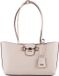 GUESS Janie Logo Girlfriend Carryall Schoudertas Stone Crème