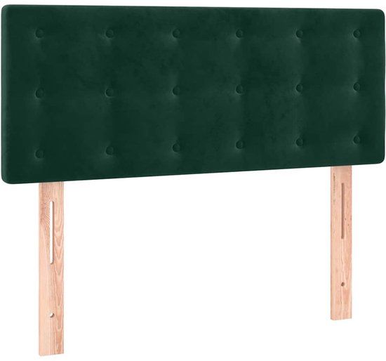 vidaXL Hoofdbord Fluweel Donkergroen 80x5x78/88 cm